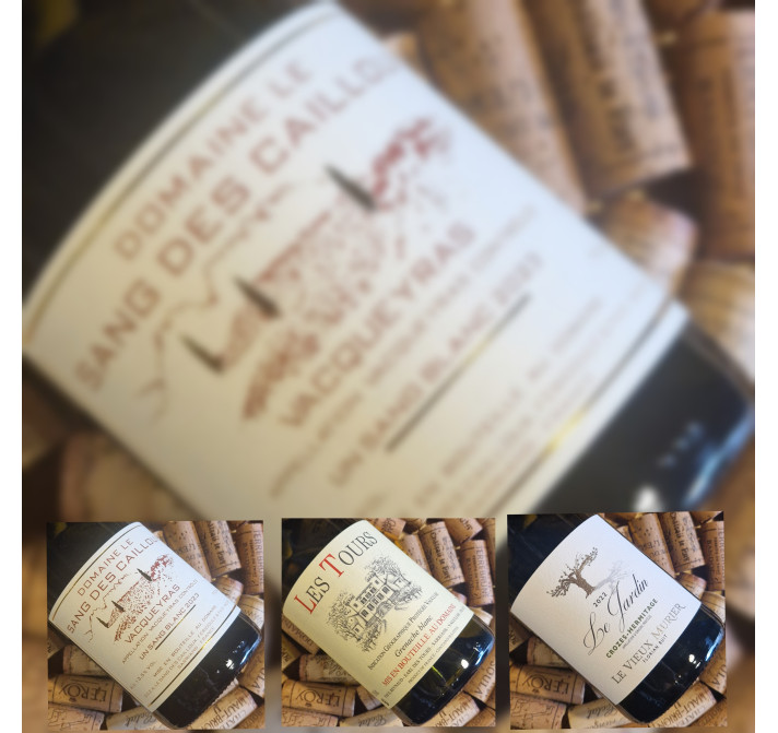 TRIO CHÂTEAU DES TOURS / LE SANG DES CAILLOUX / LE VIEUX MÛRIER