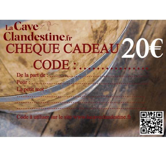 Chèque Cadeau 20€