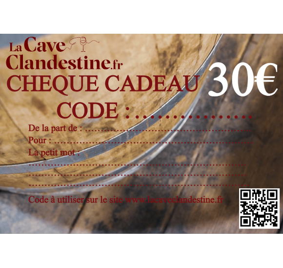 Chèque Cadeau 30€