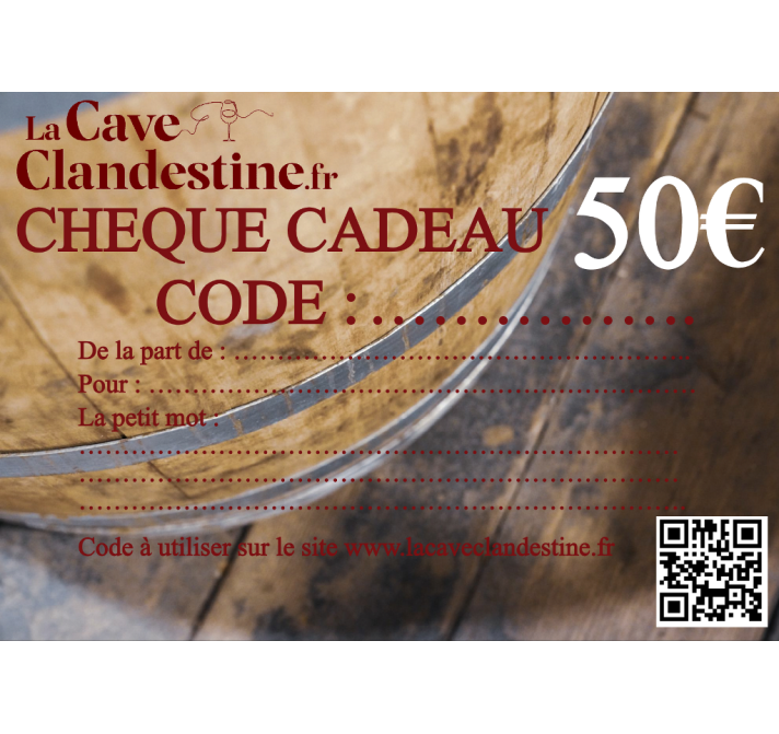 Chèque Cadeau 50€