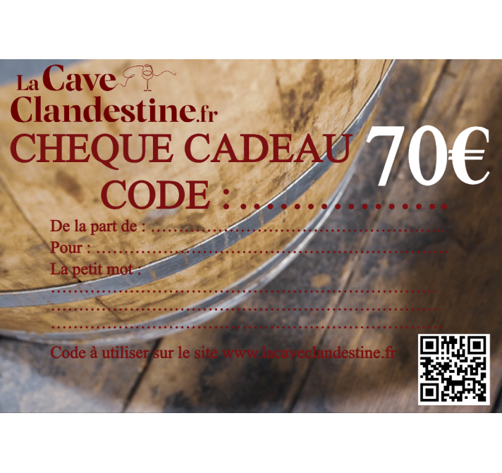 Chèque Cadeau 70€