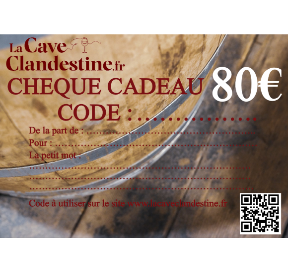 Chèque Cadeau 80€