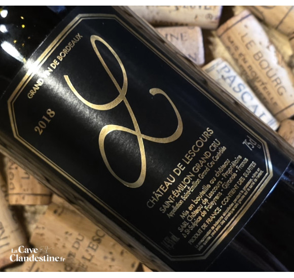 Saint-Emilion "L de Lescours" Grand cru 2018