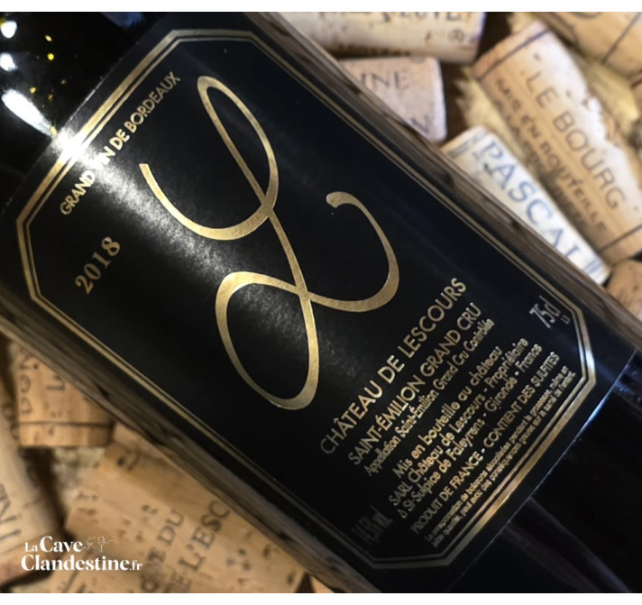 Saint-Emilion "L de Lescours" Grand cru 2018
