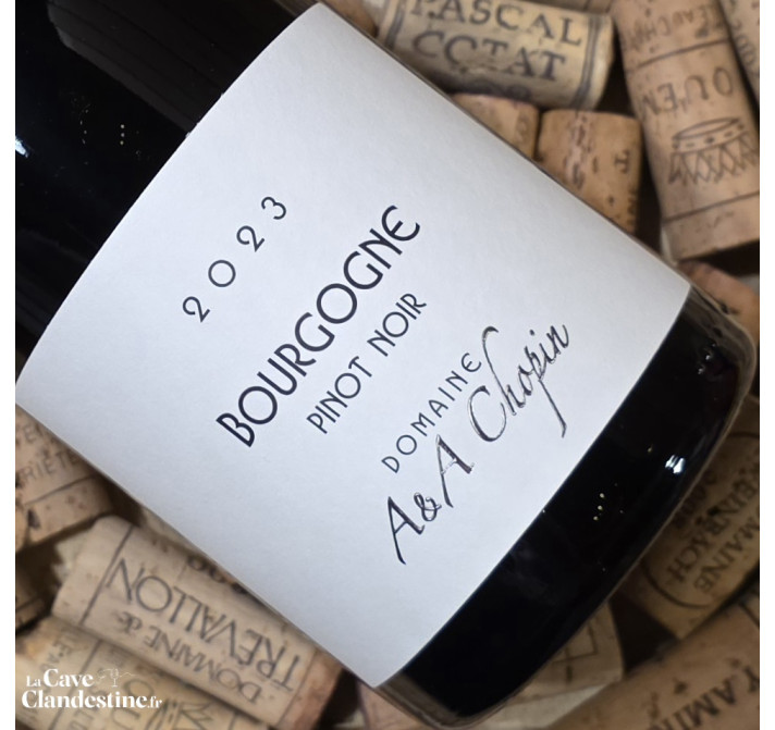 Bouteille Domaine A&A Chopin Bourgogne Pinot Noir rouge 2023