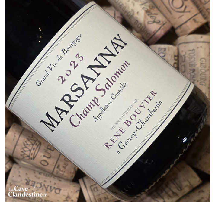 Bouteille Domaine René Bouvier Marsannay Champ Salomon rouge 2023