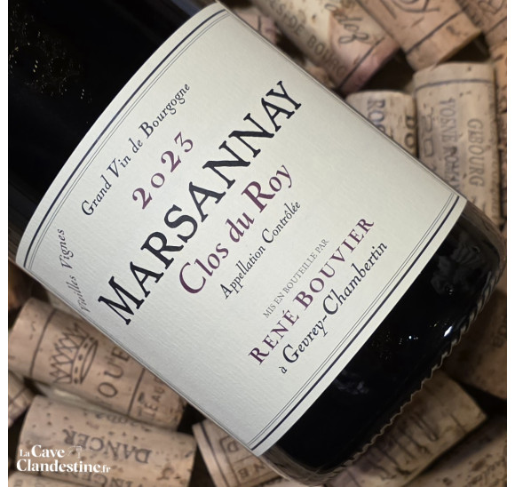 Bouteille René Bouvier Marsannay Clos du Roy Vieilles Vignes rouge 2023