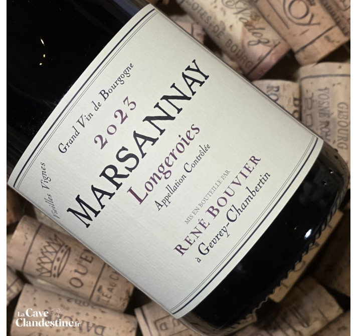 Bouteille René Bouvier Marsannay Longeroies Vieilles Vignes rouge 2023