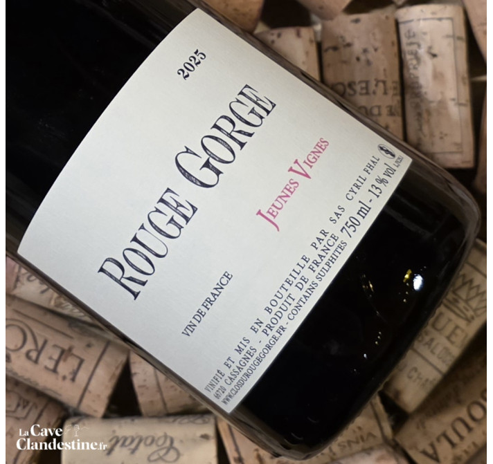 Clos du Rouge Gorge - Jeunes Vignes 2025 – Vin de France rouge